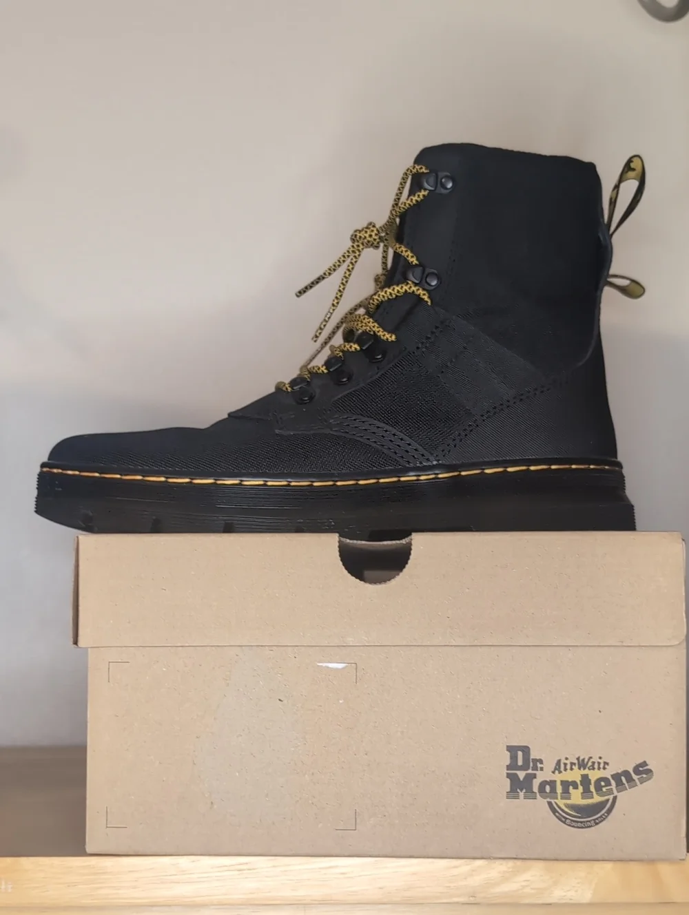 Dr. Martens Black Combs Tech Boots.